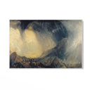 Quadro Stampa su Tela Bufera di neve Annibale e il suo esercito attraversano le Alpi, William Turner - CupidoDesign