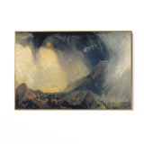 Quadro Stampa su Tela Bufera di neve Annibale e il suo esercito attraversano le Alpi, William Turner - CupidoDesign