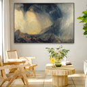 Quadro Stampa su Tela Bufera di neve Annibale e il suo esercito attraversano le Alpi, William Turner - CupidoDesign