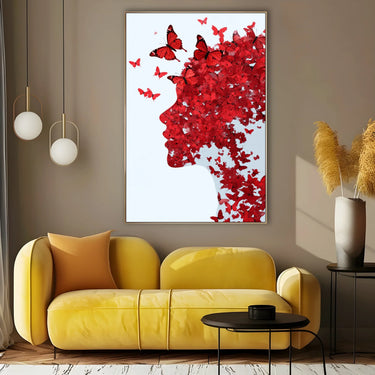 Quadro Stampa su Tela Butterfly Effect - CupidoDesign