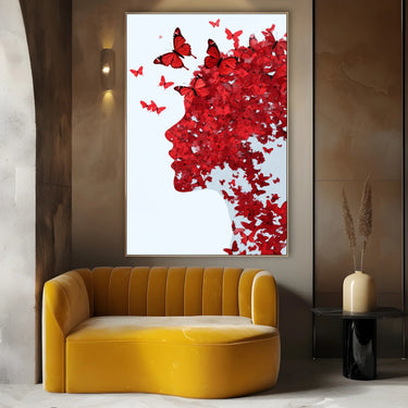 Quadro Stampa su Tela Butterfly Effect - CupidoDesign