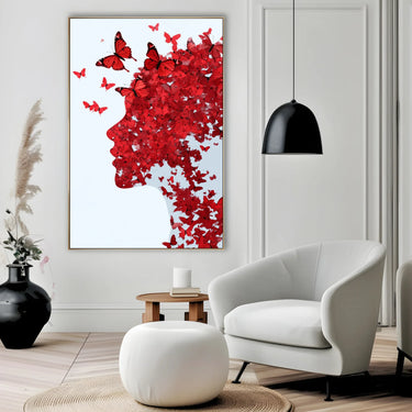Quadro Stampa su Tela Butterfly Effect - CupidoDesign