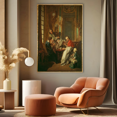 Quadro Stampa su Tela Caffé del mattino, Francois Boucher - CupidoDesign