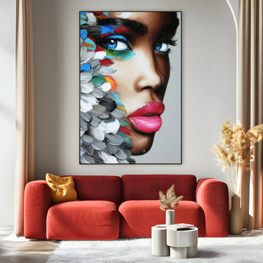 Quadro Stampa su Tela Calore Viso - CupidoDesign