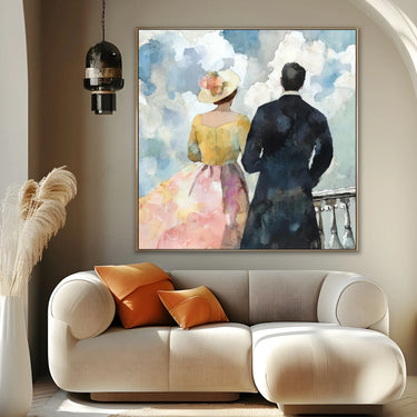 Quadro Stampa su Tela Camminata Retrò - CupidoDesign