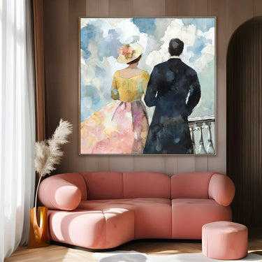 Quadro Stampa su Tela Camminata Retrò - CupidoDesign