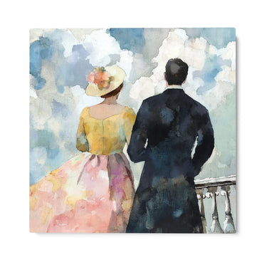 Quadro Stampa su Tela Camminata Retrò - CupidoDesign