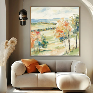 Quadro Stampa su Tela Campo Fiorito - CupidoDesign