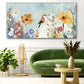 Quadro Stampa su Tela Canto tra i Fiori - CupidoDesign