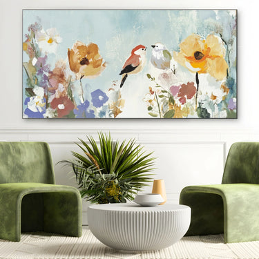 Quadro Stampa su Tela Canto tra i Fiori - CupidoDesign