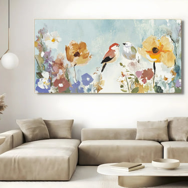 Quadro Stampa su Tela Canto tra i Fiori - CupidoDesign