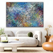 Quadro Stampa su Tela Caos cromatico - CupidoDesign