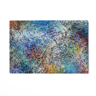 Quadro Stampa su Tela Caos cromatico - CupidoDesign