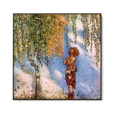 Quadro Stampa su Tela Capelli D'Oro, John Bauer - CupidoDesign