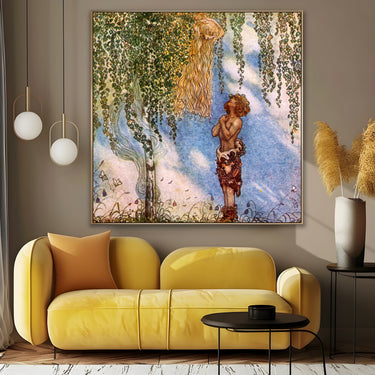 Quadro Stampa su Tela Capelli D'Oro, John Bauer - CupidoDesign