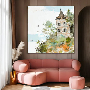 Quadro Stampa su Tela Castello Nascosto - CupidoDesign
