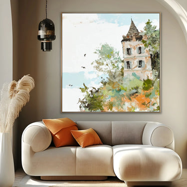Quadro Stampa su Tela Castello Nascosto - CupidoDesign