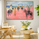 Quadro Stampa su Tela Cavalieri sulla spiaggia, Paul Gauguin - CupidoDesign