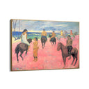 Quadro Stampa su Tela Cavalieri sulla spiaggia, Paul Gauguin - CupidoDesign