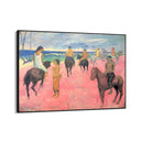 Quadro Stampa su Tela Cavalieri sulla spiaggia, Paul Gauguin - CupidoDesign