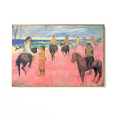Quadro Stampa su Tela Cavalieri sulla spiaggia, Paul Gauguin - CupidoDesign