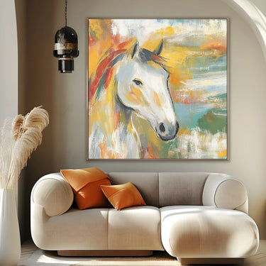 Quadro Stampa su Tela Cavallo Solare - CupidoDesign
