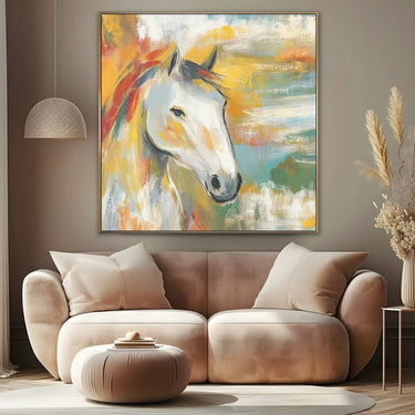 Quadro Stampa su Tela Cavallo Solare - CupidoDesign