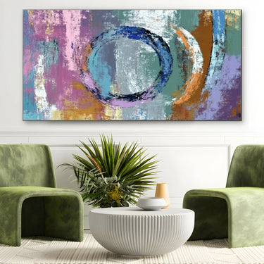 Quadro Stampa su Tela Cerchio Liquido - CupidoDesign