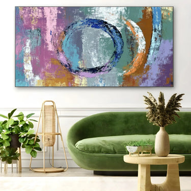 Quadro Stampa su Tela Cerchio Liquido - CupidoDesign