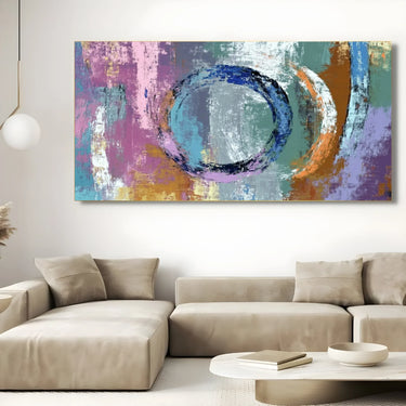 Quadro Stampa su Tela Cerchio Liquido - CupidoDesign
