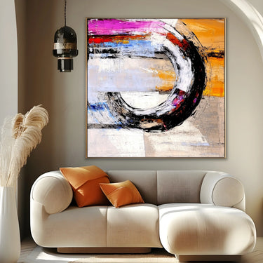 Quadro Stampa su Tela Cerchio Spezzato - CupidoDesign