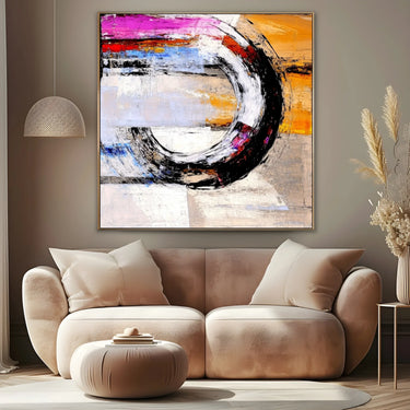 Quadro Stampa su Tela Cerchio Spezzato - CupidoDesign