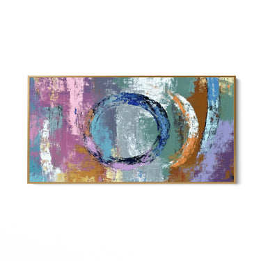 Quadro Stampa su Tela Cerchio Liquido - CupidoDesign