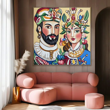 Quadro Stampa su Tela Cerimonia di Fiori - CupidoDesign