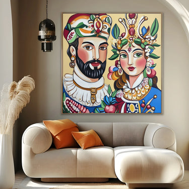 Quadro Stampa su Tela Cerimonia di Fiori - CupidoDesign