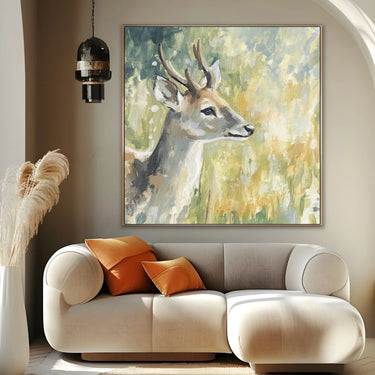 Quadro Stampa su Tela Cervo Silenzioso - CupidoDesign