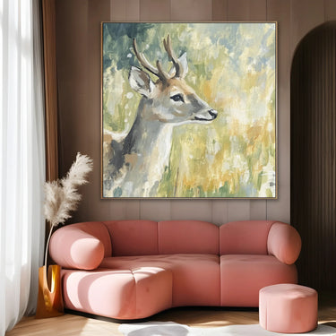 Quadro Stampa su Tela Cervo Silenzioso - CupidoDesign