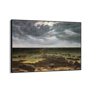 Quadro Stampa su Tela Chiaro di luna sul mare, Caspar David Friedrich - CupidoDesign