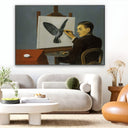 Quadro Stampa su Tela Chiaroveggenza, René Magritte - CupidoDesign