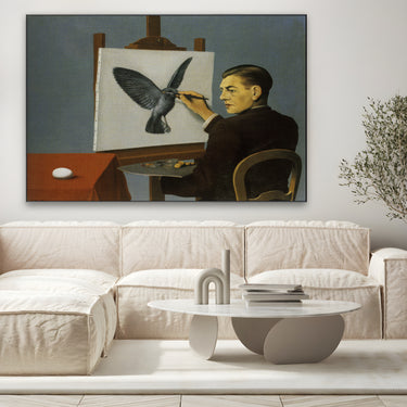 Quadro Stampa su Tela Chiaroveggenza, René Magritte - CupidoDesign