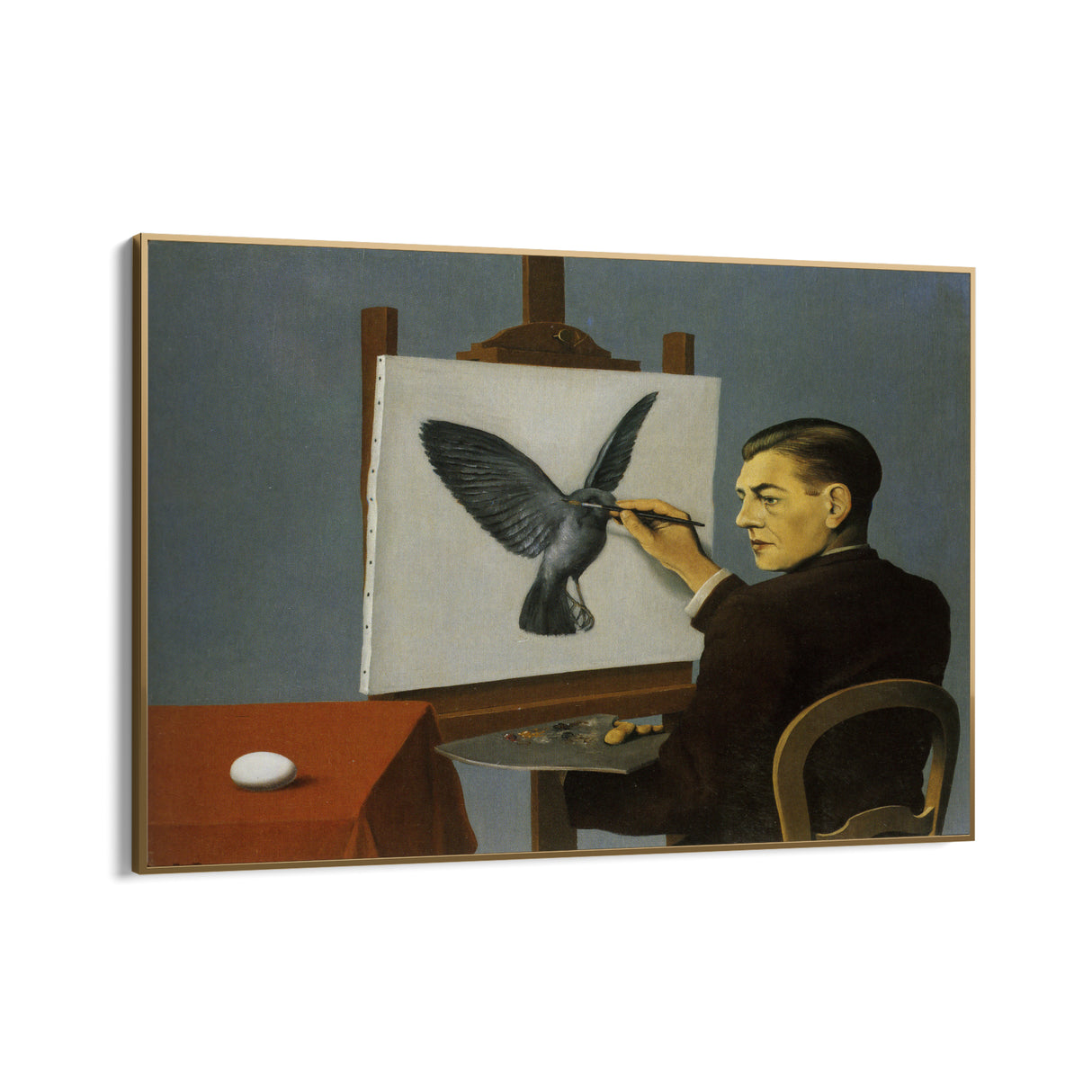 Quadro Stampa su Tela Chiaroveggenza, René Magritte - CupidoDesign