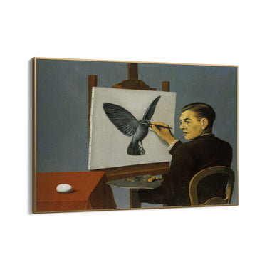 Quadro Stampa su Tela Chiaroveggenza, René Magritte - CupidoDesign