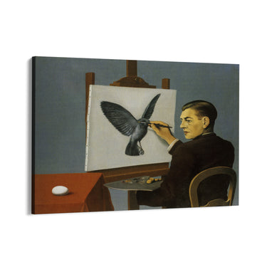 Quadro Stampa su Tela Chiaroveggenza, René Magritte - CupidoDesign