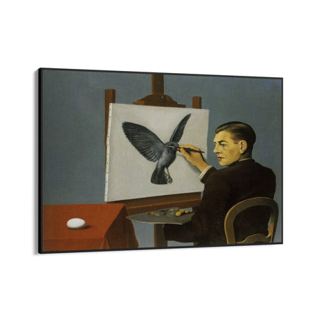 Quadro Stampa su Tela Chiaroveggenza, René Magritte - CupidoDesign