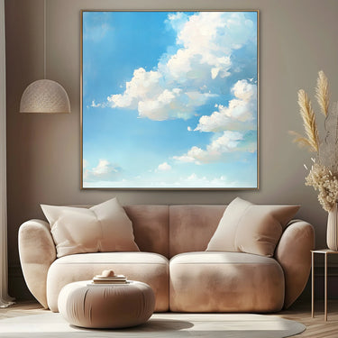 Quadro Stampa su Tela Cielo Chiaro - CupidoDesign