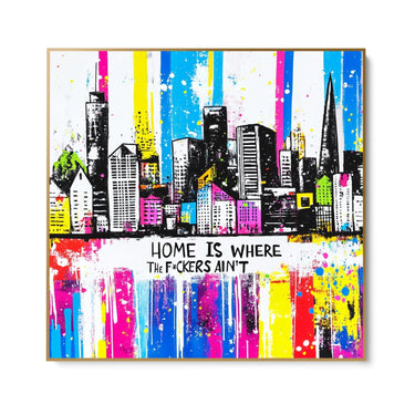 Quadro Stampa su Tela Città Pop - CupidoDesign