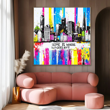 Quadro Stampa su Tela Città Pop - CupidoDesign