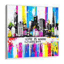 Quadro Stampa su Tela Città Pop - CupidoDesign