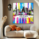 Quadro Stampa su Tela Città Pop - CupidoDesign