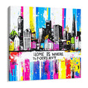 Quadro Stampa su Tela Città Pop - CupidoDesign